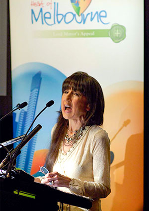 Judith Durham AO at launch of Lord Mayor's Charitable Foundation Heart of Melbourne Appeal